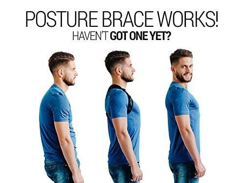 Posture Corrector for Men & Women - Adjustable Shoulder Posture Brace - Figure 8 Clavicle Brace for Posture Correction and Alignment - Invisible Thoracic Back Brace for Hunching