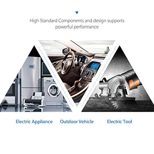 EDECOA 2000W Power Inverter 12V DC to 110V AC Power Converter with Remote Controller