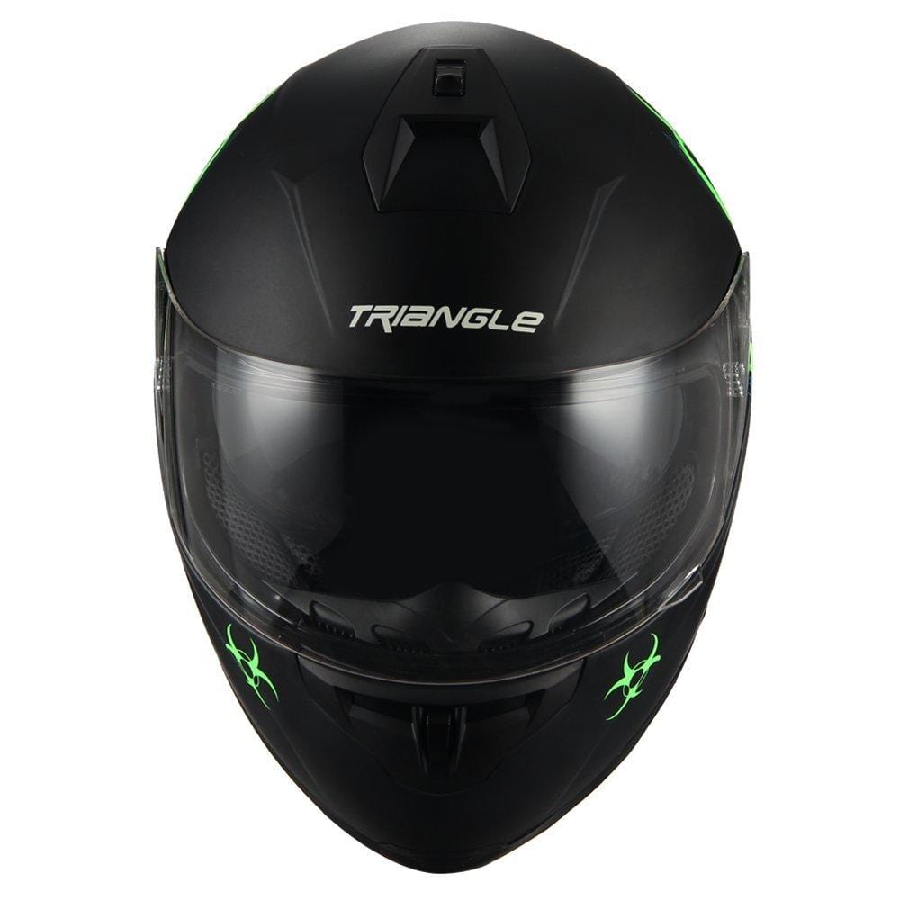 biohazard motorcycle helmet Biohazard" Full Face Matte Green Dual Visor Street Bike Motorcycle He – Ultra Pickleball