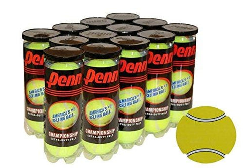 Penn Championship Extra Duty Tennis Balls- Acer's Dozen, 13 Cans (39 Balls) Bundle with Exclusive InPrimeTime Tennis Ball Magnet