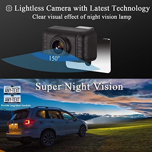 HD Digital Wireless Backup Camera System 5 Inch LCD Monitor for Trucks,Cars,SUVs,Pickups,Vans,Campers Front/Rear View Camera Super Night Vision Waterproof Easy Installation