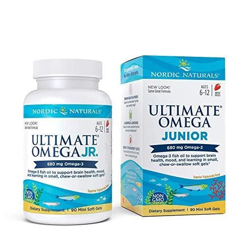 Nordic Naturals - Ultimate Omega Junior, Support for a Healthy Heart, 90 Soft Gels (FFP)