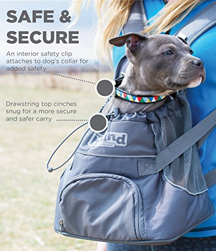Outward Hound PoochPouch Front Carrier for Dogs, Medium, Grey