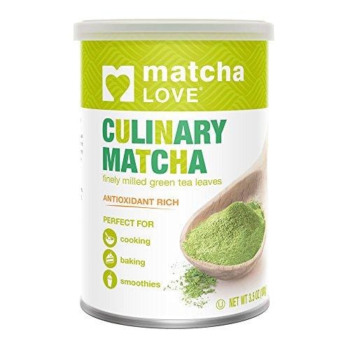 Matcha Love Culinary Matcha 3.5 Ounce Finely Milled Green Tea Leaves, Japanese Style Matcha Powder, Antioxidant Rich, Good Source of Vitamin C