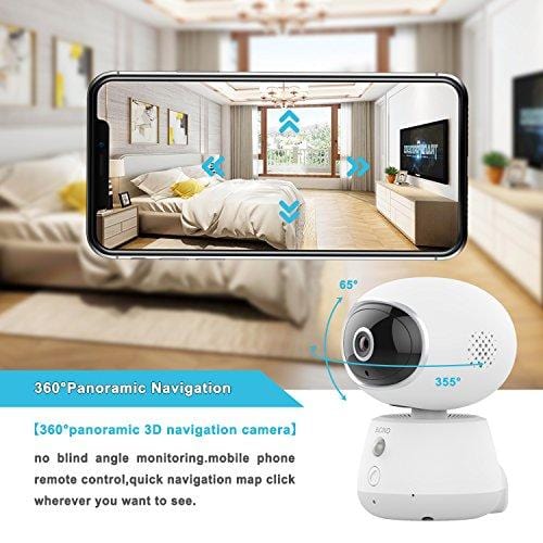 Pet Monitor Camera, Bioxo 1080P HD 2.4G Wireless IP Camera, Night Vision Camera for Dog/Cat/Baby Monitor Home Security Camera