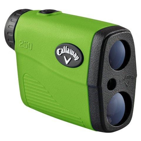 Callaway 250 Golf Rangefinder BUNDLE | Includes Golf Rangefinder with Carrying Case, Magnetic Golf Cart Mount, PlayBetter Microfiber Towel and Two (2) CR2 Batteries