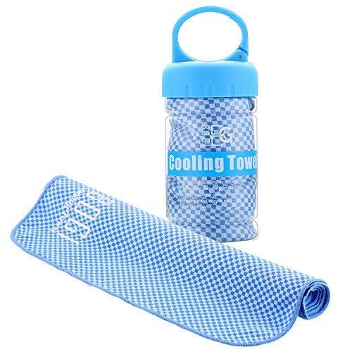 BOGI Cooling Towel for Instant Cooling - 40"x12" - Use as Cooling Scarf Headband Wristband Bandana-Soft Cool Bamboo Fiber-Stay Cool for Yoga Travel Climb Golf Football Tennis&Outdoor Sports(Blue) [product _type] BOGI - Ultra Pickleball - The Pickleball Paddle MegaStore