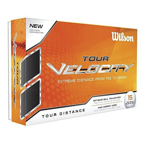 Wilson Tour Velocity Golf Ball (15-Pack), Distance