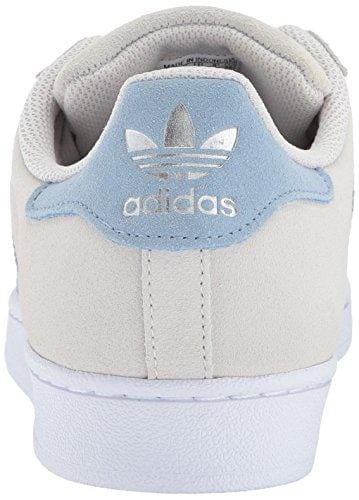 adidas Originals Men's Superstar Running Shoe, Pearl Grey Tactile Blue, 10 Medium US