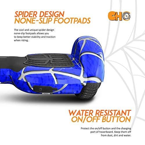 CHO Spider Wheels Series Hoverboard UL2272 Certified Hover Board with 6.5 inch Wheels Electric Scooter Smart Self Balancing Wheels (Blue)