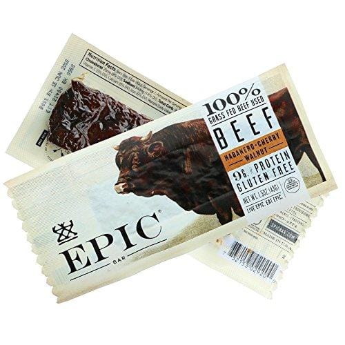 Epic All Natural Meat Bar, 100% Grass Fed, Beef, Habanero & Cherry, 1.5 ounce, 12 count