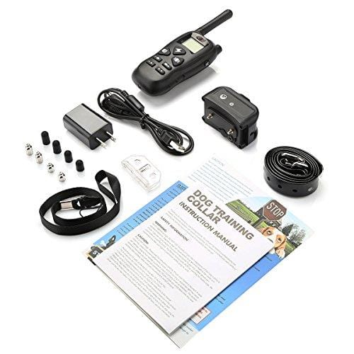 Kungber Dog Training Collar, Rechargeable Dog Shock Collar with Remote,Up to 1800Ft Range,with Beep/Vibration/Electric Shock/Light Modes,100% Waterproof Safe for Small Medium Large Dogs (Black)