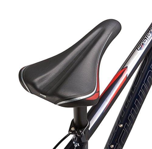 Schwinn Fastback 2 Performance Road Bike for Beginner to Intermediate Riders, Featuring 55cm/Large Aluminum Frame, Carbon Fiber Fork, Shimano Sora 18-Speed Drivetrain, and 700c Wheels, Navy Blue