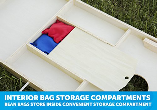 Triumph All-Wood Recreation 2x3 Cornhole Set - Includes 2 Boards, 8 All-Weather Cornhole Bags