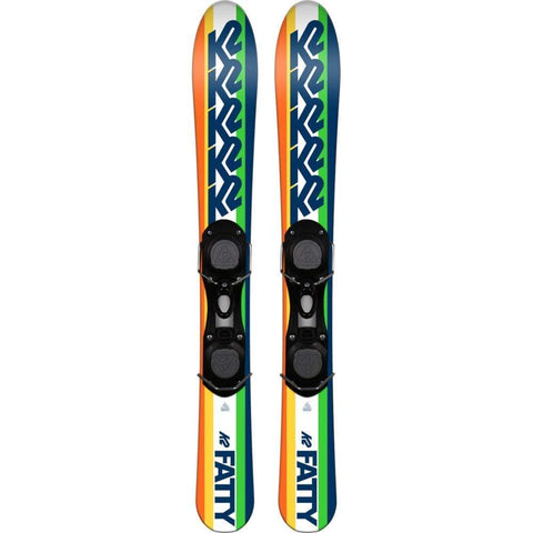 K2 Fatty Rocker Skiboards Snowblades 88cm Ski Boot Bindings 2020 + Carry Bag/Backpack