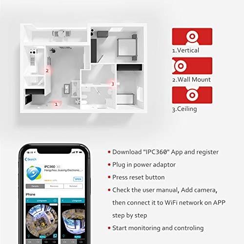 Victure 1080P FHD Pet Camera with WiFi IP Camera Indoor Wireless Security Camera Motion Detection Night Vision Home Surveillance Baby Elder Monitor with 2 Way Audio iOS/Android