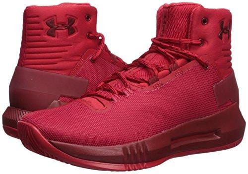 Under Armour Boys' Grade School Drive 4 Basketball Shoe, 601/Pierce, 5