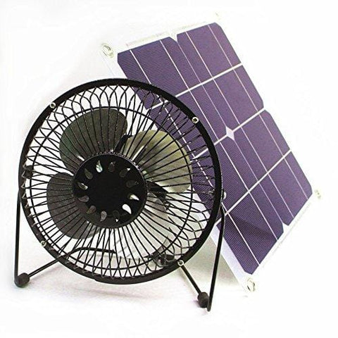 solar fan 10w 6 inch Fan Powered Ventilation Caravan Camping Home Office Outdoor Traveling Fishing by Solar Fan