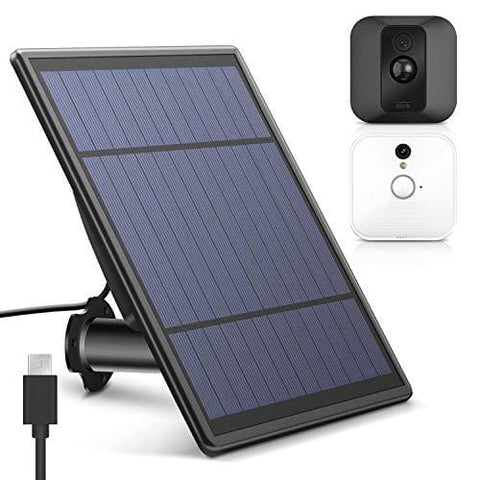 MYRIANN Solar Panel for Blink XT XT 2 Security Camera, Wall Mount Outdoor Weather Proof Solar Power Charging Panel for Blink XT XT 2 Home Security Camera System
