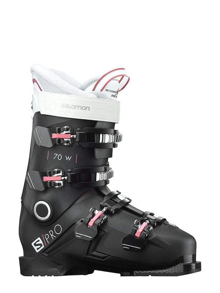 Salomon S/Pro 70 Ski Boot - Women's Black/Garnet Pink/White 23/23.5