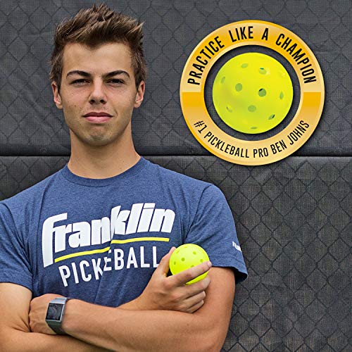 Franklin Sports Half Court Size Pickleball Net by Franklin Pickleball - Includes 10ft Net, (2) Paddles, and (2) X-40 USA Pickleball Approved Pickleballs