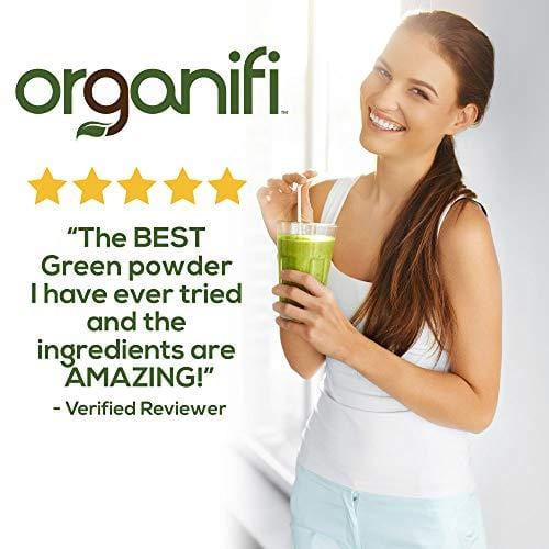 Organifi: Green Juice - Organic Superfood Supplement Powder - 30 Day Supply - USDA Certified Organic Vegan Greens- Hydrates and Revitalizes - Boost Immune System - Support Relaxation and Sleep