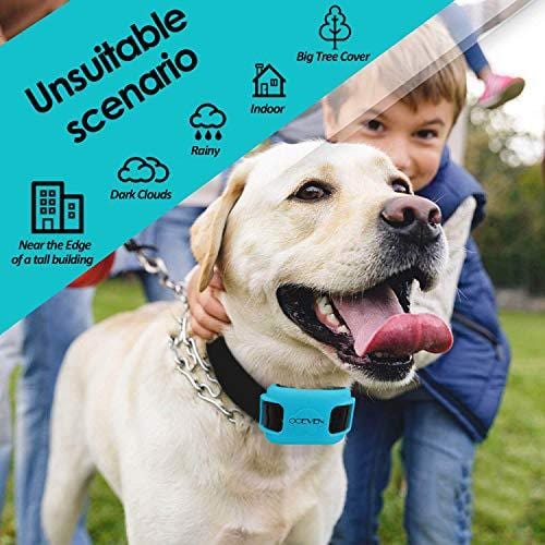OCEVEN Wireless Dog Fence System with GPS, Outdoor Pet Containment System Rechargeable Waterproof Collar EF851S, Blue, for 15lbs-120lbs Dogs with 2pcs Toys for Free