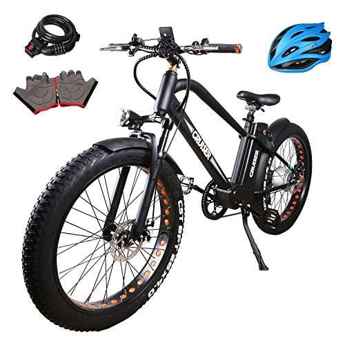 NAKTO Electric Bike Mountain Ebike with 300W/350W/500W 36V/48V Lithium Battery (500W48V12A)