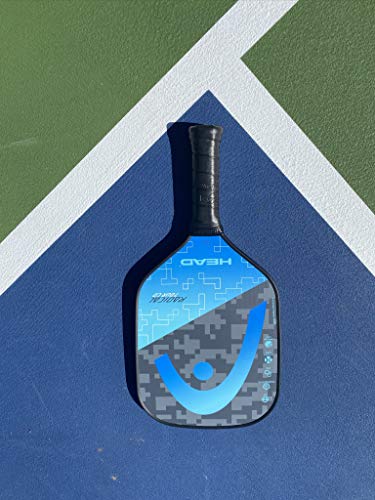 HEAD Graphite Pickleball Paddle - Radical Tour Lightweight Paddle w/Honeycomb Polymer Core & Comfort Grip, Blue
