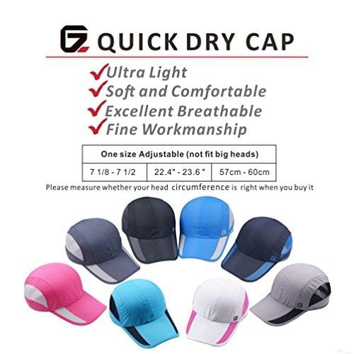 GADIEMKENSD Quick Dry Sports Hat Lightweight Breathable Soft Outdoor Run Cap (Classic Upgrade, Black) [product _type] GADIEMKENSD - Ultra Pickleball - The Pickleball Paddle MegaStore