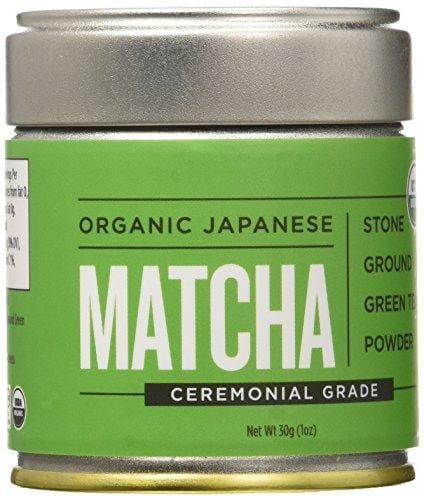 Jade Leaf Matcha Green Tea Powder - USDA Organic - Ceremonial Grade (For Sipping as Tea) - Authentic Japanese Origin - Antioxidants, Energy [30g Tin]