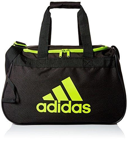 adidas Diablo Small Duffel Bag, Black/Semi Solar Slime, One Size