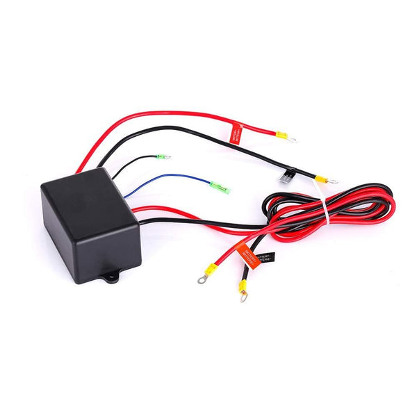 RUGCEL WINCH Waterproof IP68 Electric Winch with Hawse Fairlead,Steel Wire Rope, 2 Wired Handle and 2 Wireless Remote (3500 lb.Load Capacity)