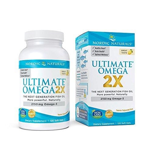 Nordic Naturals - Ultimate Omega 2X, Supports Heart, Brain, and Immune Health, 120 Soft Gels