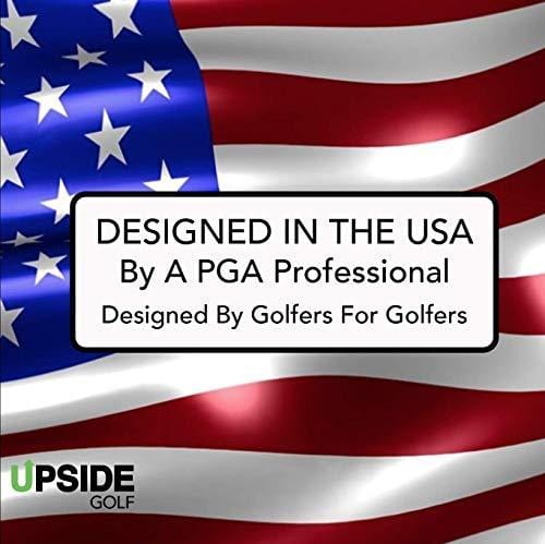 Upside Golf LOCKON Rangefinder - Worlds First Built-in Magnet, Pinseeker Lock, Slope Mode, 6X Laser Rangefinder 650+ Yards, Accurate Distance to 1 Yard, Water Resistant Tournament Legal Rangefinder