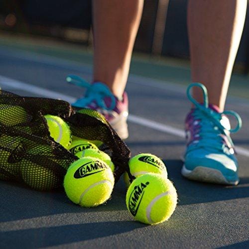 Gamma Bag of Pressureless Tennis Balls - Sturdy & Reuseable Mesh Bag with Drawstring for Easy Transport - Bag-O-Balls (12-Pack of Balls, Yellow) [product _type] Gamma Sports - Ultra Pickleball - The Pickleball Paddle MegaStore