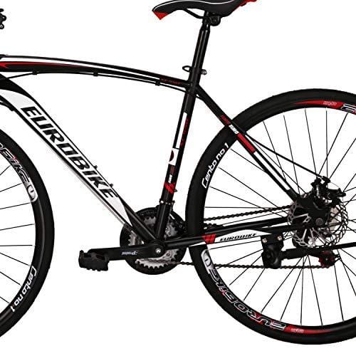 Eurobike Road Bike 700C Wheels 21 Speed Disc Brake Bicycle 49cm Cycling