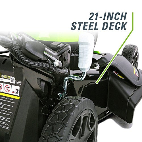 Greenworks MO40L2512 Electric Brushless Lawn Mower, 21-Inch