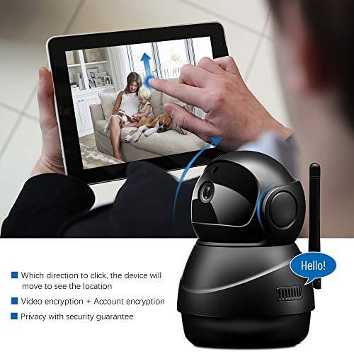 Veroyi IP Camera Full HD 1080P WiFi Home Surveillance Security Camera with Pan/Tilt/Zoom Function, Two Way Audio Night Vision Camera