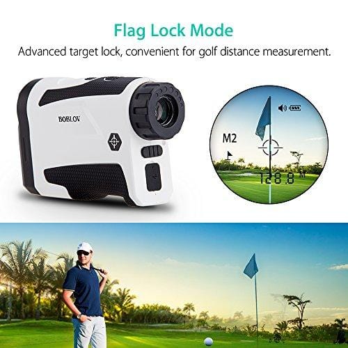 BOBLOV 650Yards Golf Rangefinder with Pinsensor Support Vibration On/Off and USB Charging Flag Lock Distance Speed Measurement Range Finder (LF600G Without Slope) (LF600G Without Slope)