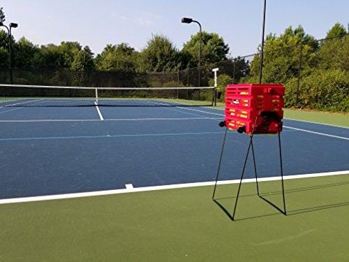 Tourna Ballport Deluxe Tennis Ball Hopper with Wheels - Holds 80 Balls