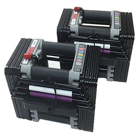PowerBlock Elite Set Dumbell, 50-Pound (pair), Black - EL-50Plates1-4
