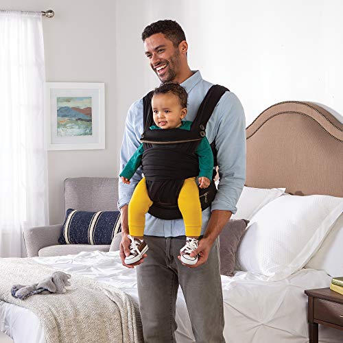 Boppy ComfyChic Baby Carrier, 4 Carrying Positions, Charcoal