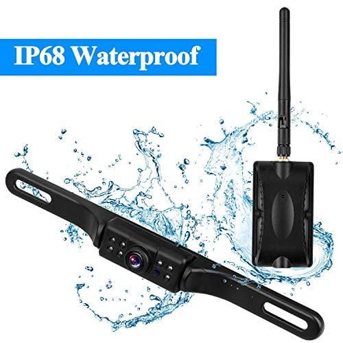 ZSMJ Digital Wireless Backup Camera Kit, Stable Signal Reverse Camera Kit with Super Night Vision, IP68 Waterproof Rear View Camera 4.3'' LCD Monitor for Trucks/RV/Vans/Trailer Over 660ft Transmission