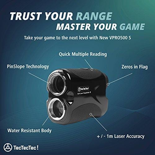 TecTecTec Laser Golf Rangefinder VPRO500S Slope with Battery