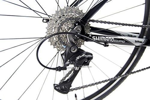 Tommaso La Forma Lightweight Aluminum Hybrid Bike -Black/White - Small