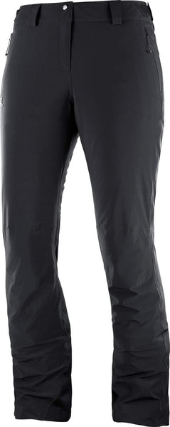 SALOMON IceMania Ski Pants Black Womens Sz L