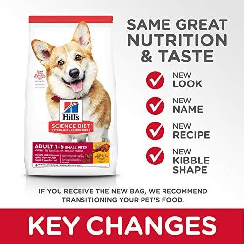 Hill's Science Diet Dry Dog Food, Adult, Small Bites, Chicken & Barley Recipe, 35 lb Bag