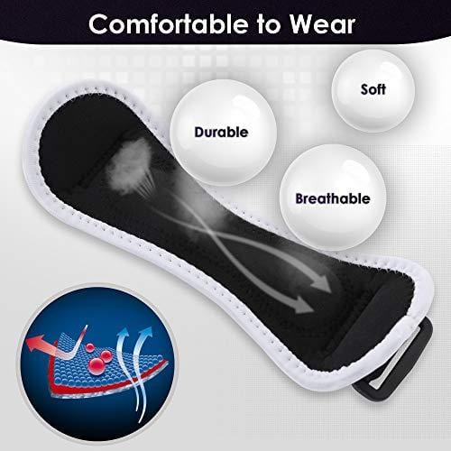 IPOW 2 Pack Knee Pain Relief & Patella Stabilizer Knee Strap Brace Support for Hiking, Soccer, Basketball, Running, Jumpers Knee, Tennis, Tendonitis, Volleyball & Squats, White [product _type] IPOW - Ultra Pickleball - The Pickleball Paddle MegaStore