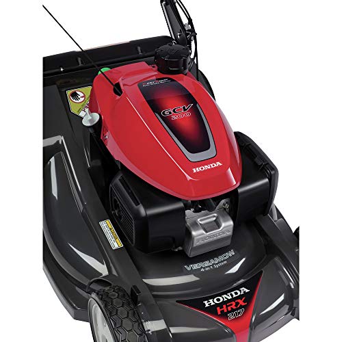 Honda HRX217K6VKA 21 Inch 4 in 1 Versamow System Gas Walk Behind Lawn Mower, Red